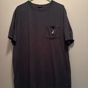 Nautica Men's XL Blue Crew Neck Short Sleeve Pocket T-Shirt Standard